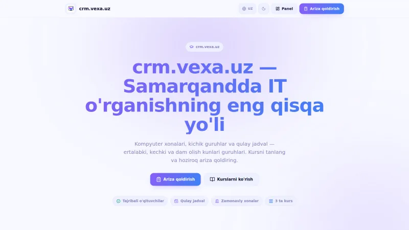 CRM — O'quv markazi boshqaruvi