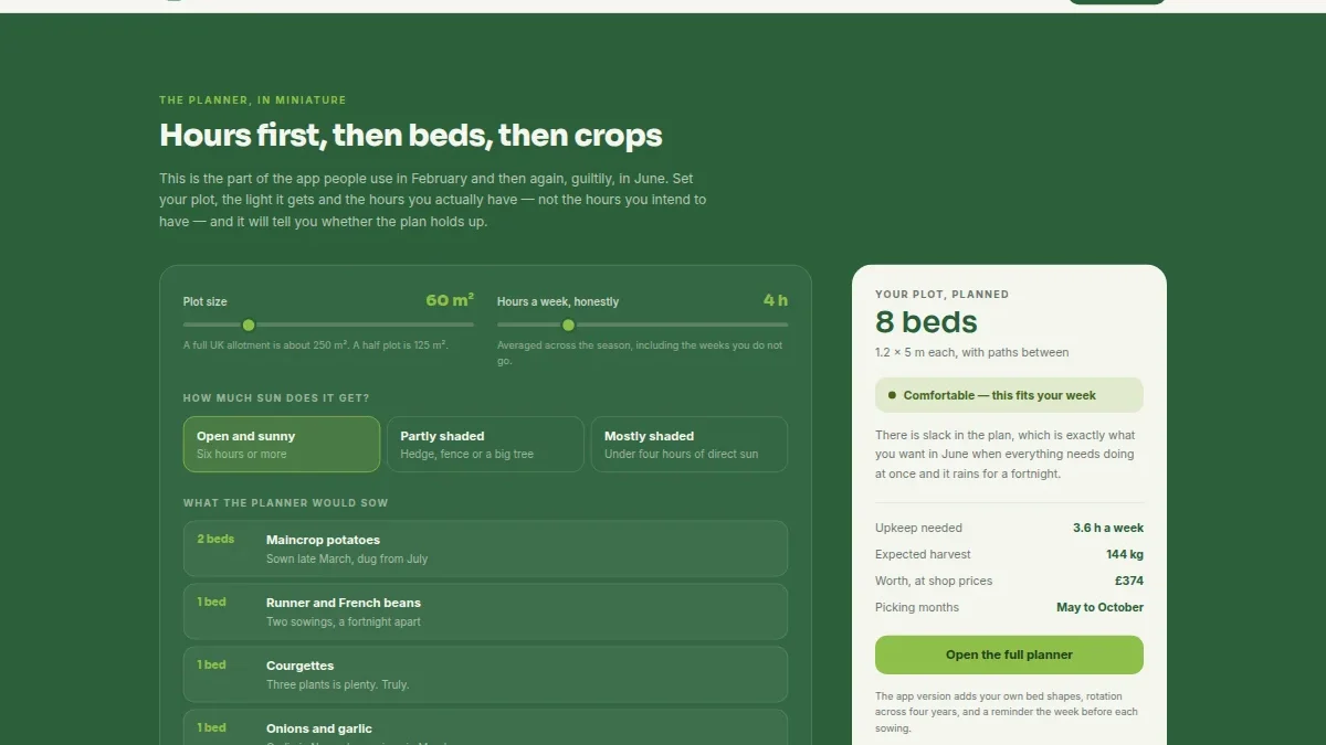 Bedplan — sabzavot ekin maydonini rejalash ilovasi — Nusxa 2