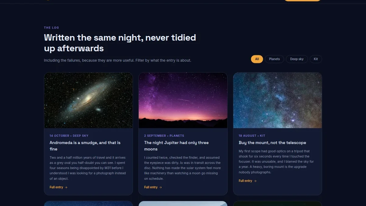 Havaskor astronomiya kundaligi — Nusxa 3