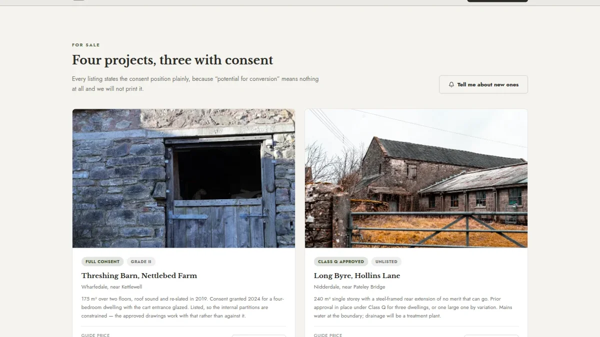 Fallowfield & Co — Barn Conversion Projects — Thumbnail 3