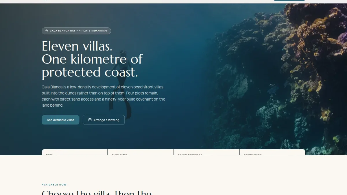 Beachfront Villa Sales