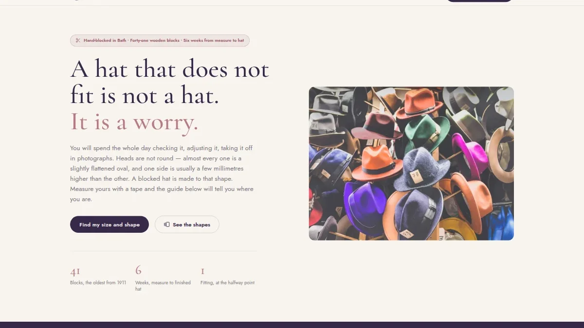 Bespoke Hat Milliner