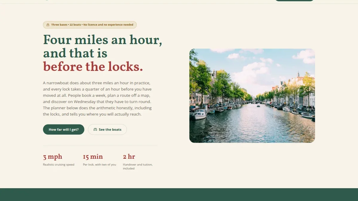 Canal Narrowboat Holidays