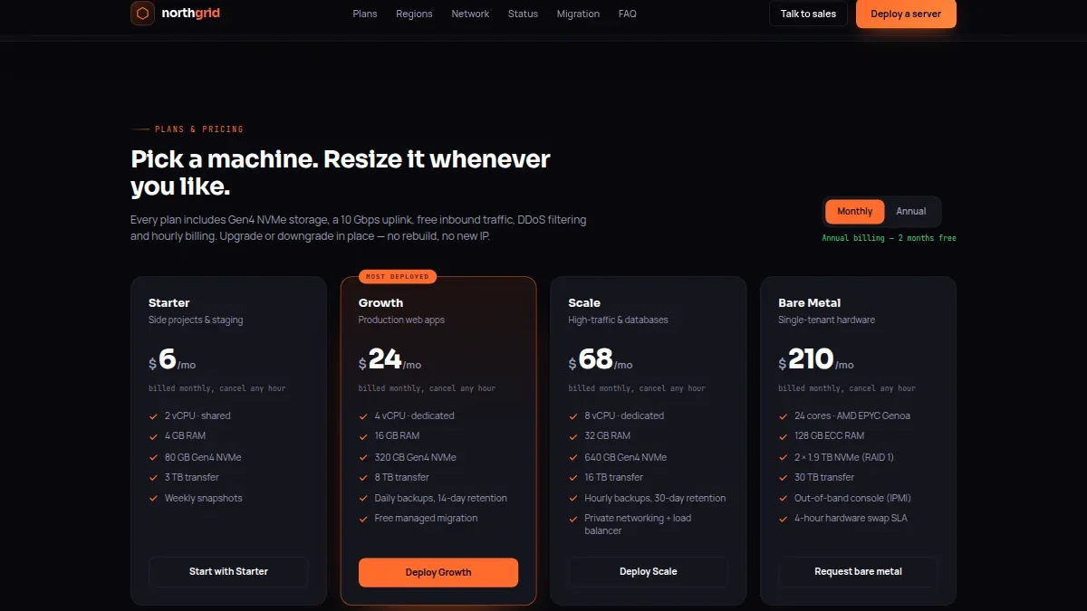 Northgrid — Bulutli Hosting Provayderi — Nusxa 2