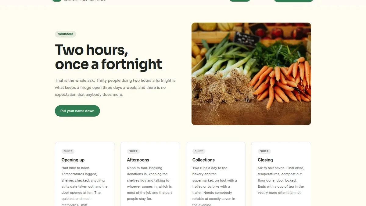 The Larder — Community Fridge Project Template — Thumbnail 4