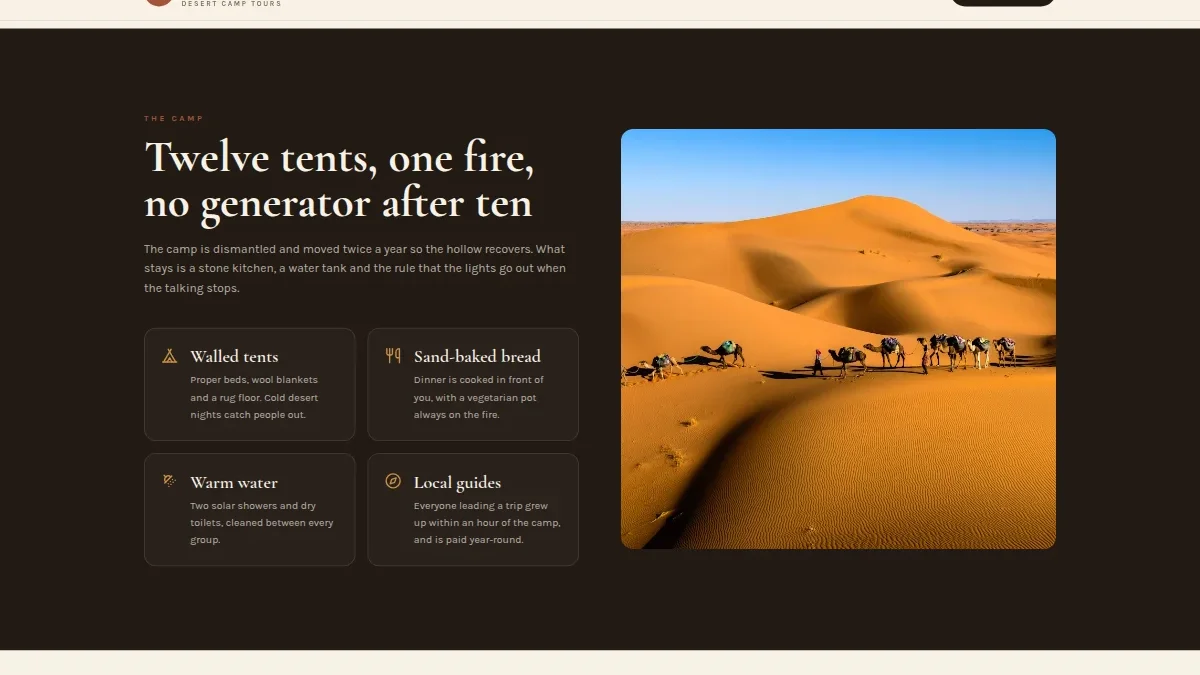 Desert Camp Tours — Thumbnail 3