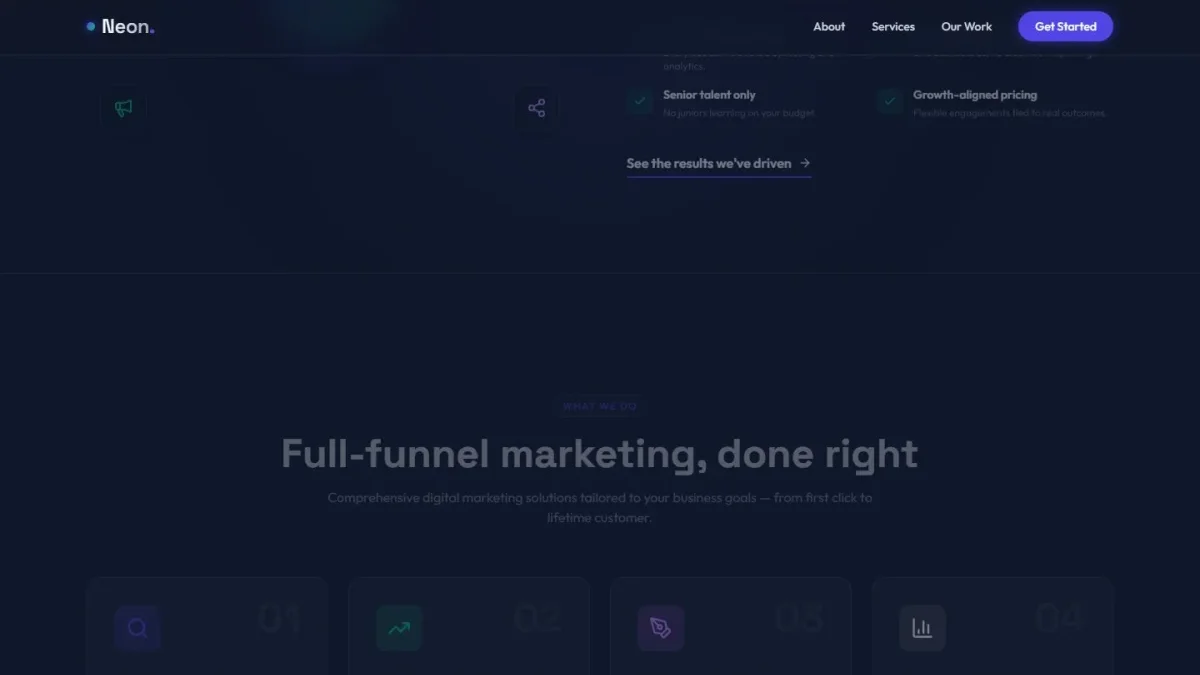 Raqamli marketing agentligi uchun landing sahifa — Nusxa 2