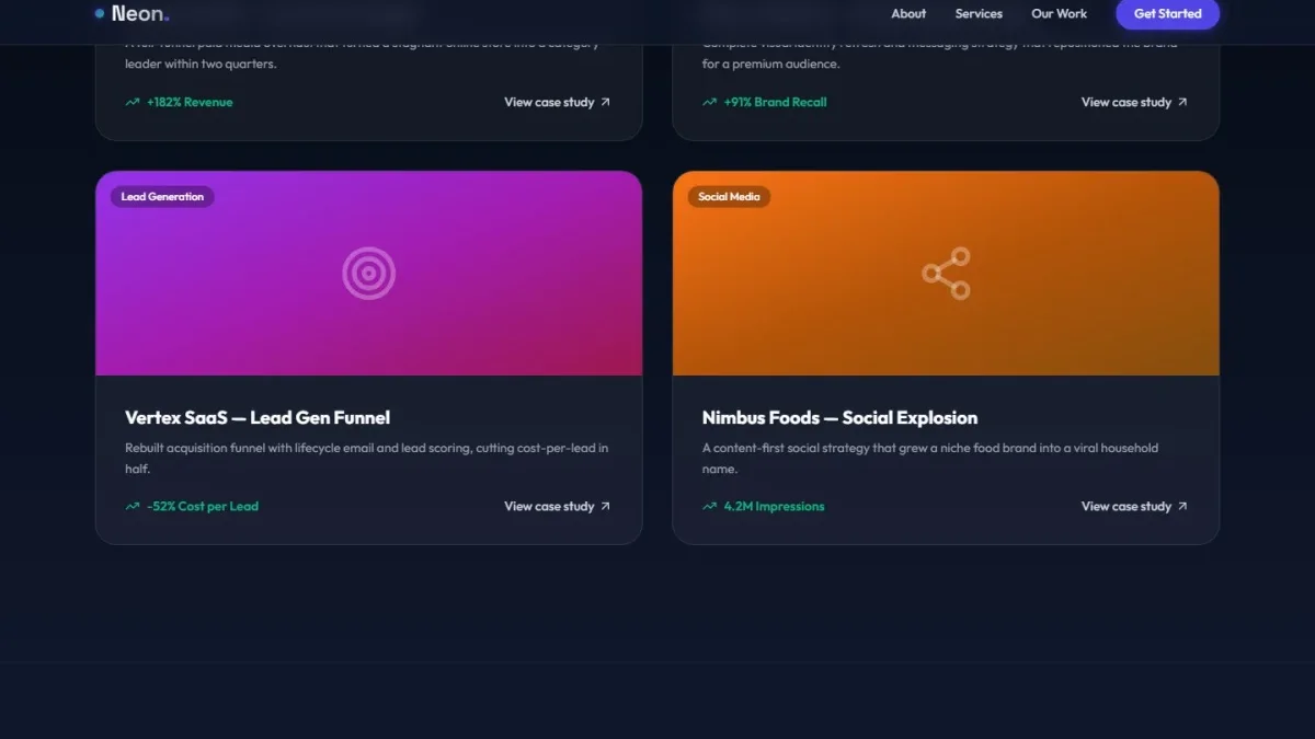 Raqamli marketing agentligi uchun landing sahifa — Nusxa 3