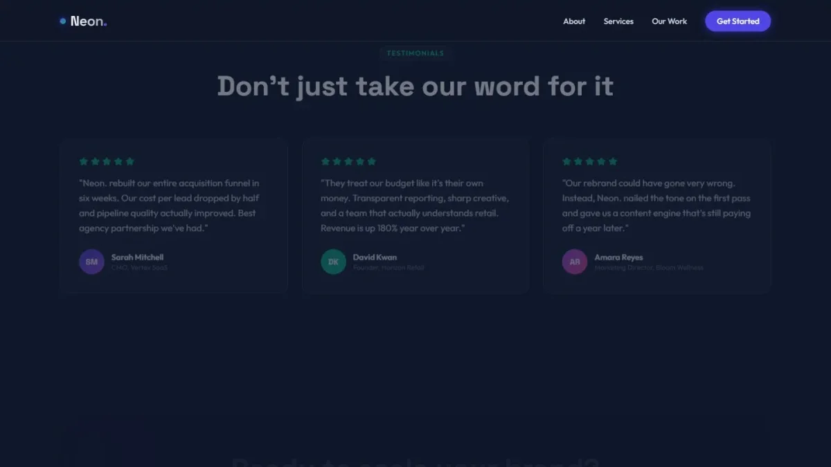 Raqamli marketing agentligi uchun landing sahifa — Nusxa 4