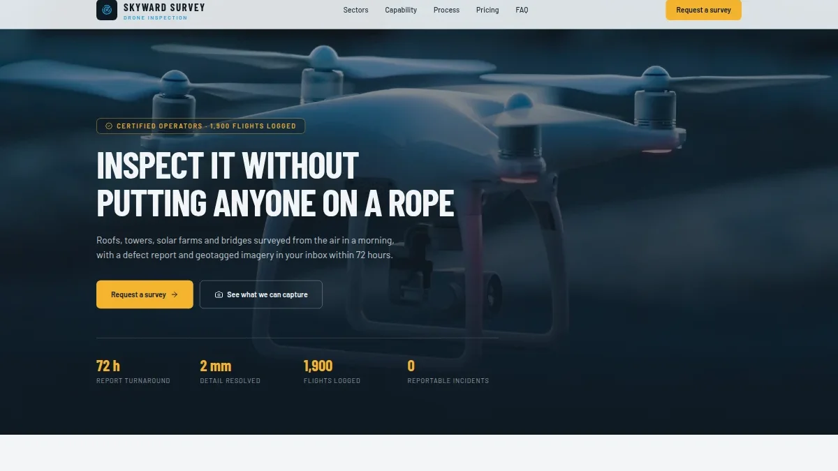 Dron bilan inspeksiya xizmatlari