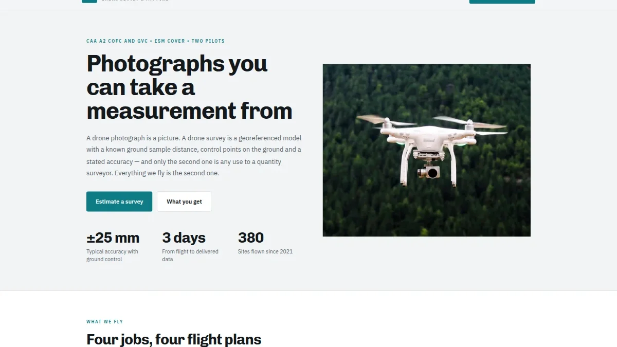 Kite Survey — dron bilan yer suratga olish landing shabloni — Nusxa 2