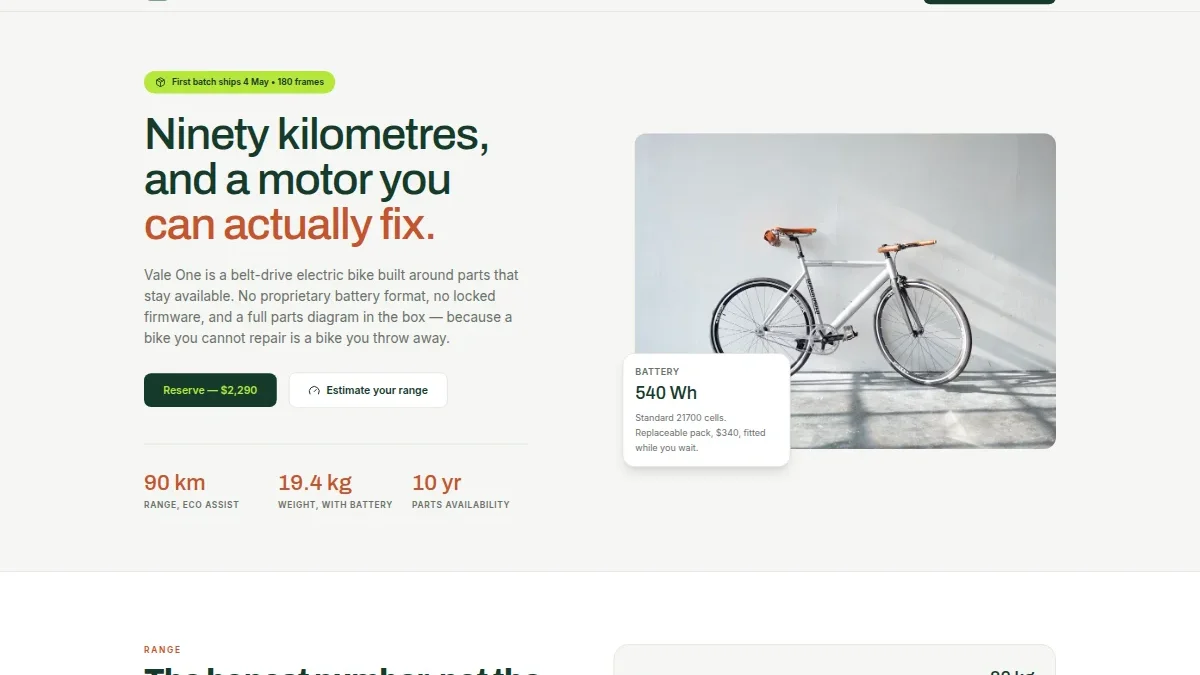Elektr velosiped taqdimoti