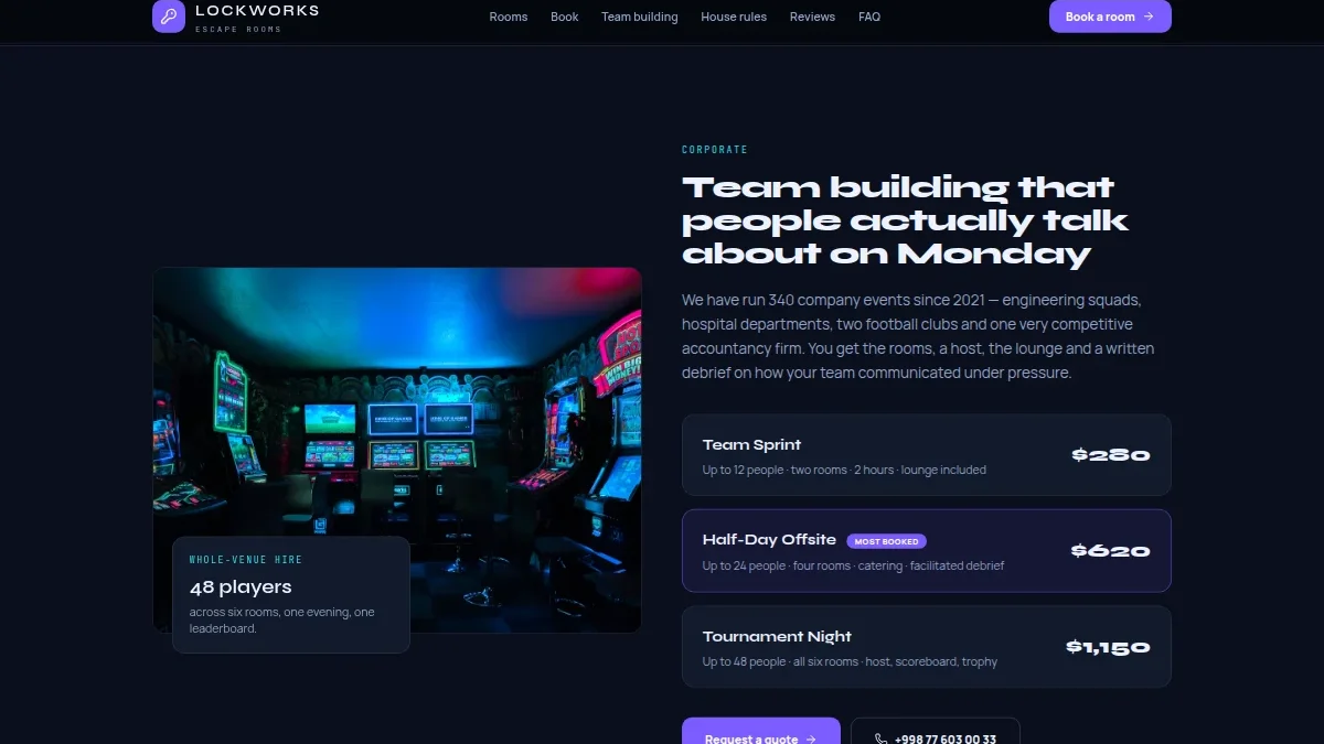Lockworks — Kvest xonalari va onlayn bandlov — Nusxa 4