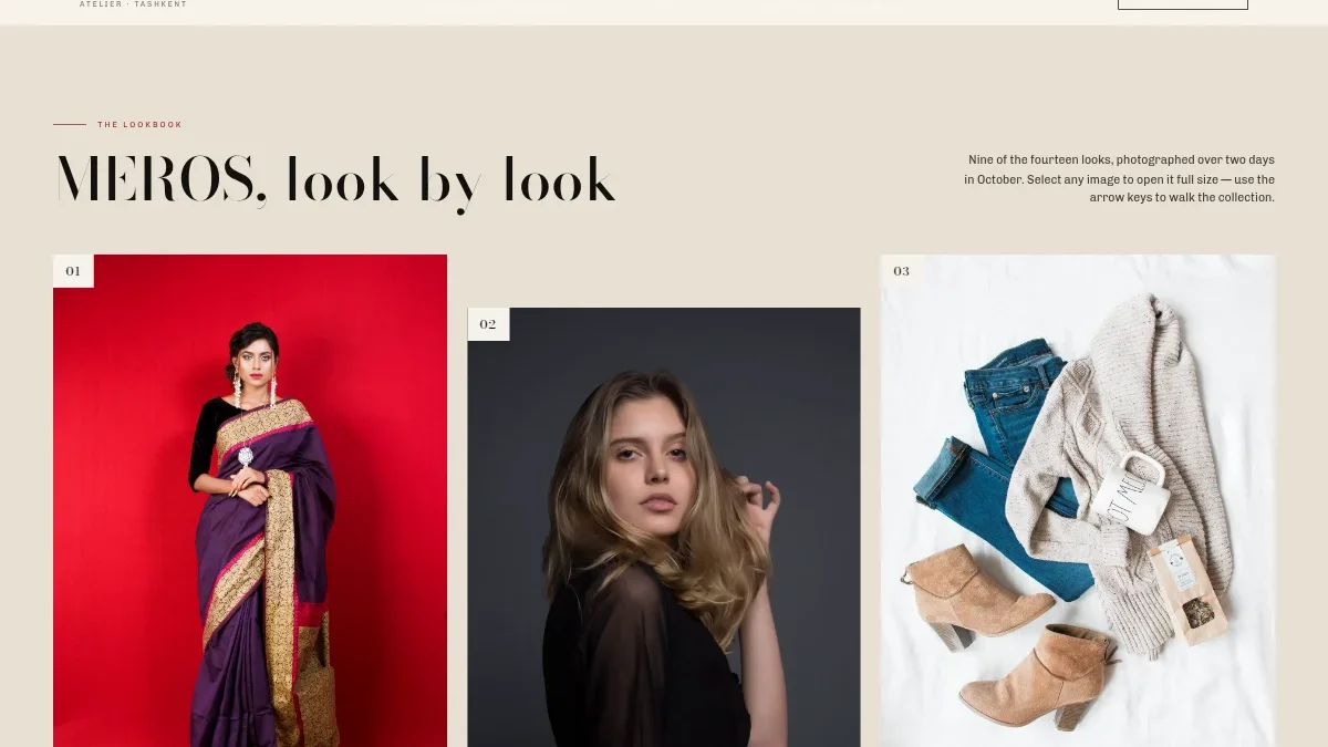 Moda brendi lookbook sayti — Nusxa 2