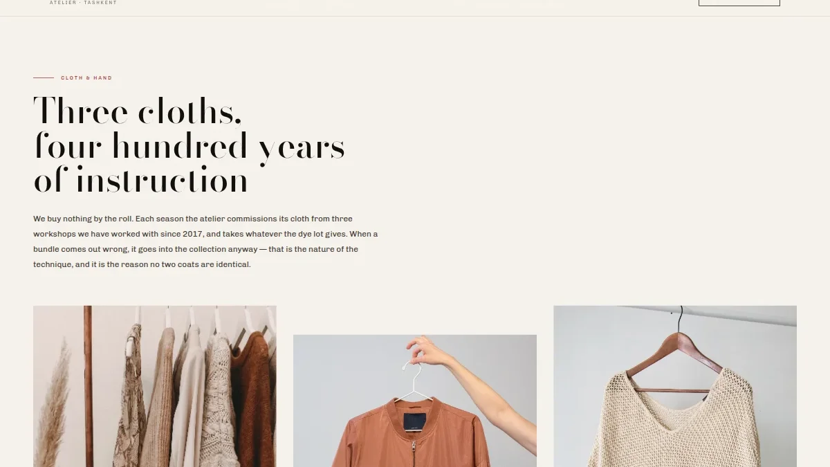 Moda brendi lookbook sayti — Nusxa 3