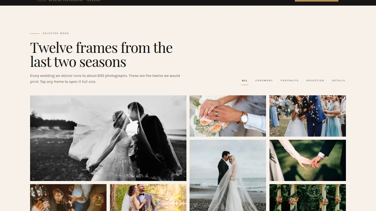Plyonkali to'y fotografiyasi portfoliosi — Nusxa 2