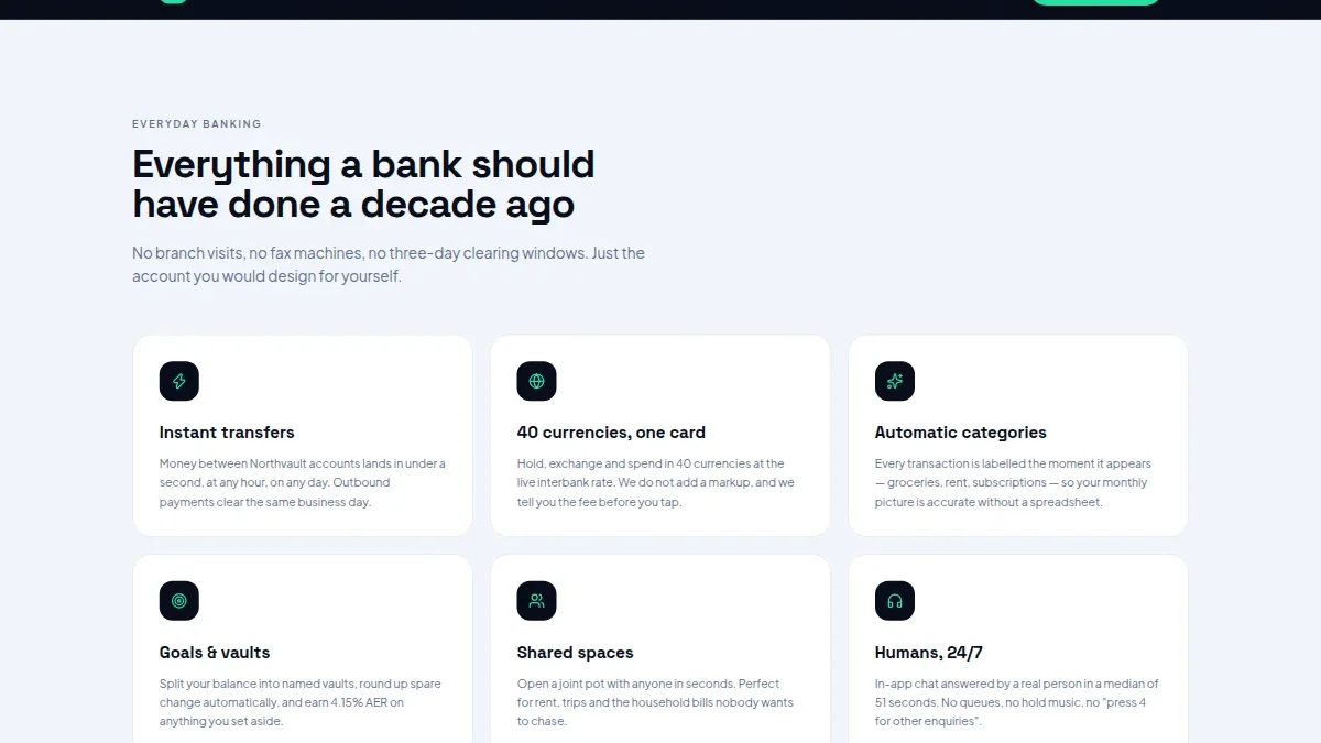 Fintex va raqamli bank uchun landing sahifa — Nusxa 2