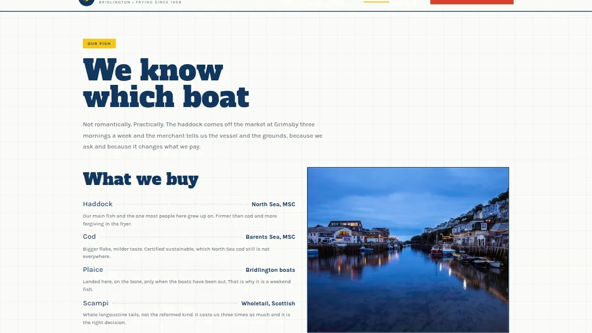 The Lifeboat Fish Bar — baliq va kartoshka do'koni shabloni — Nusxa 4