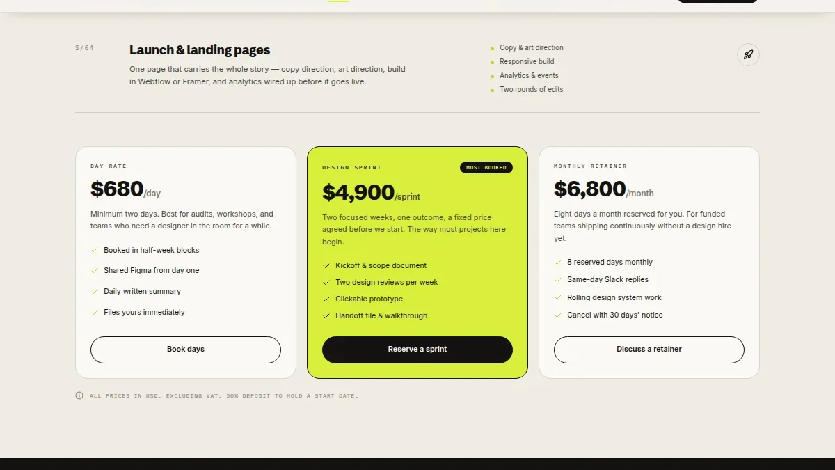 Freelance Designer Portfolio — Thumbnail 3