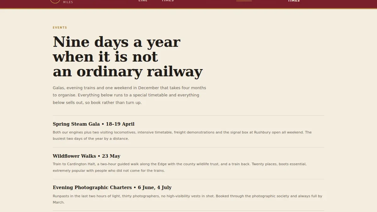 The Wenlock Edge Railway — шаблон исторической паровой железной дороги — Миниатюра 4