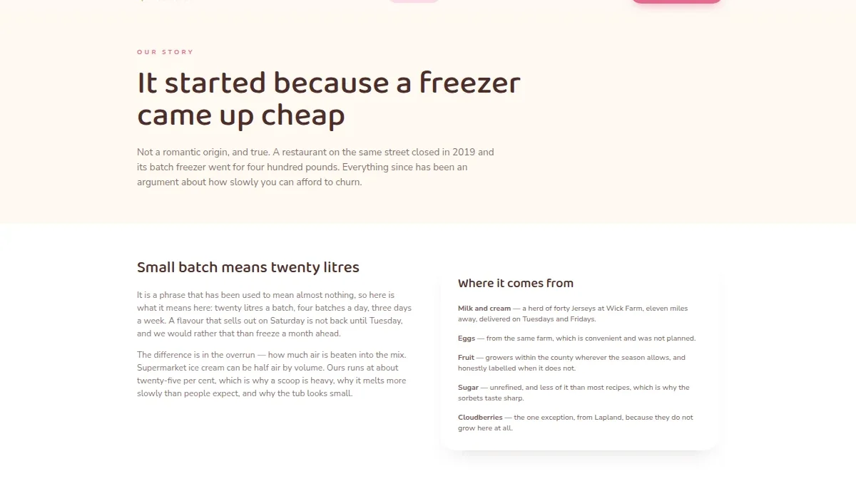 Cloudberry Creamery — muzqaymoq do'koni shabloni — Nusxa 3
