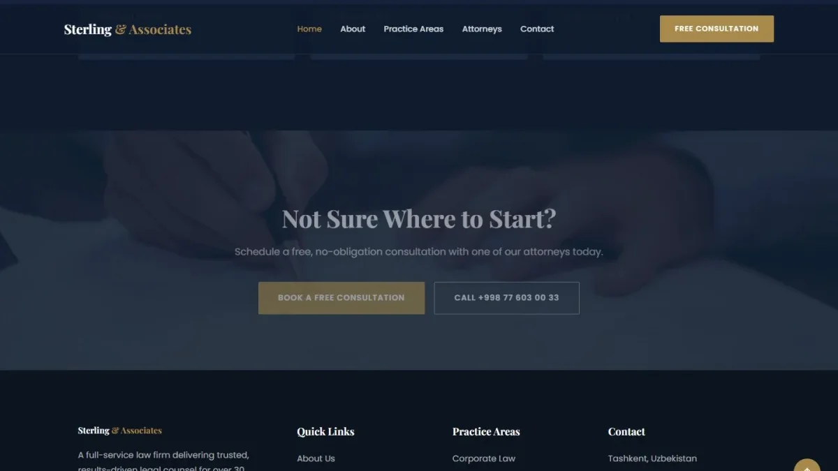 Law Firm Multi-Page Website — Thumbnail 4