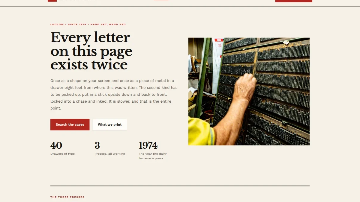 Ampersand Press — қолаби чопхонаи letterpress