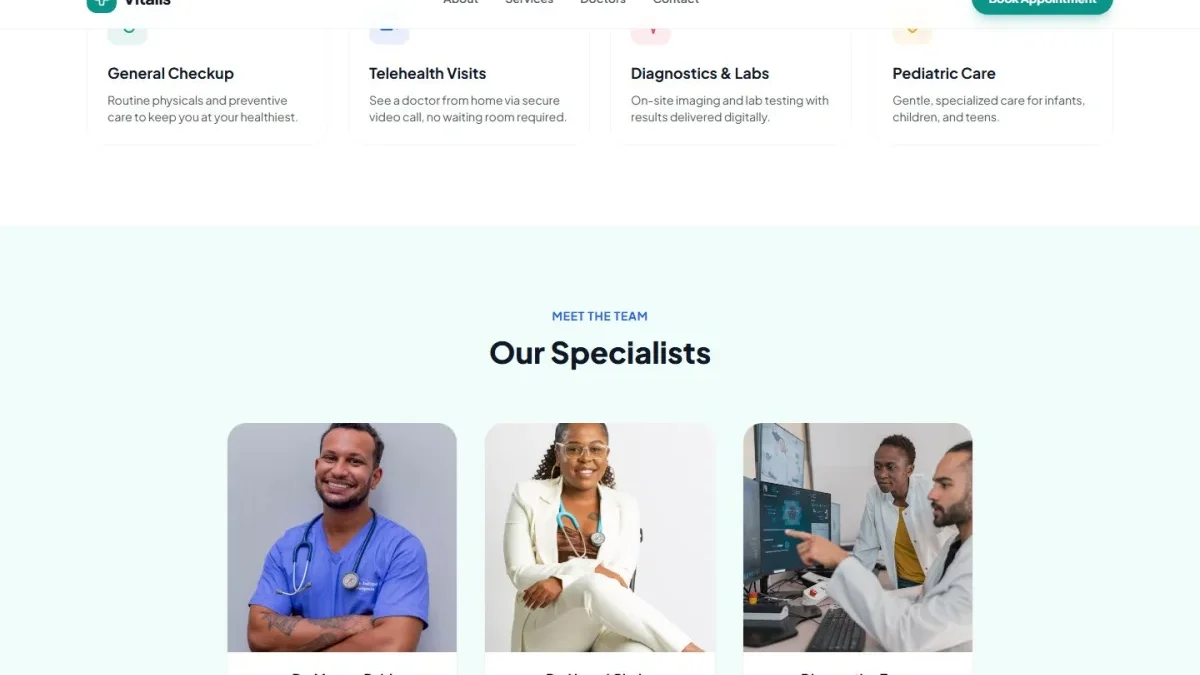 Tibbiyot klinikasi va telemeditsina uchun sayt — Nusxa 3