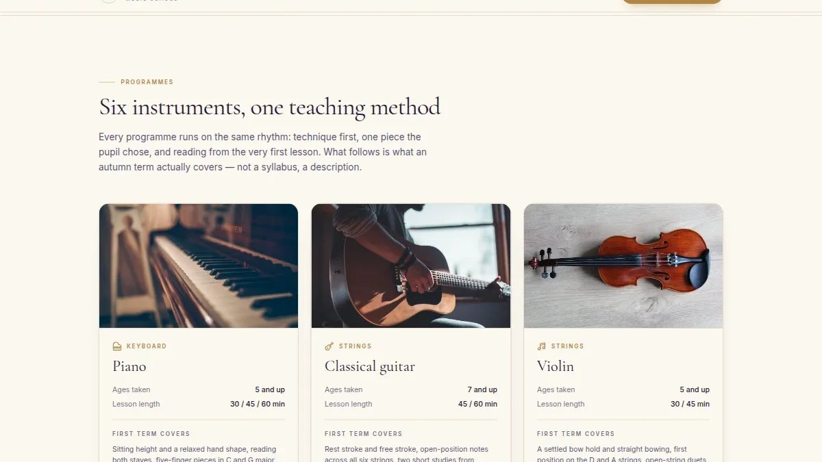 Music School Lessons — Thumbnail 2