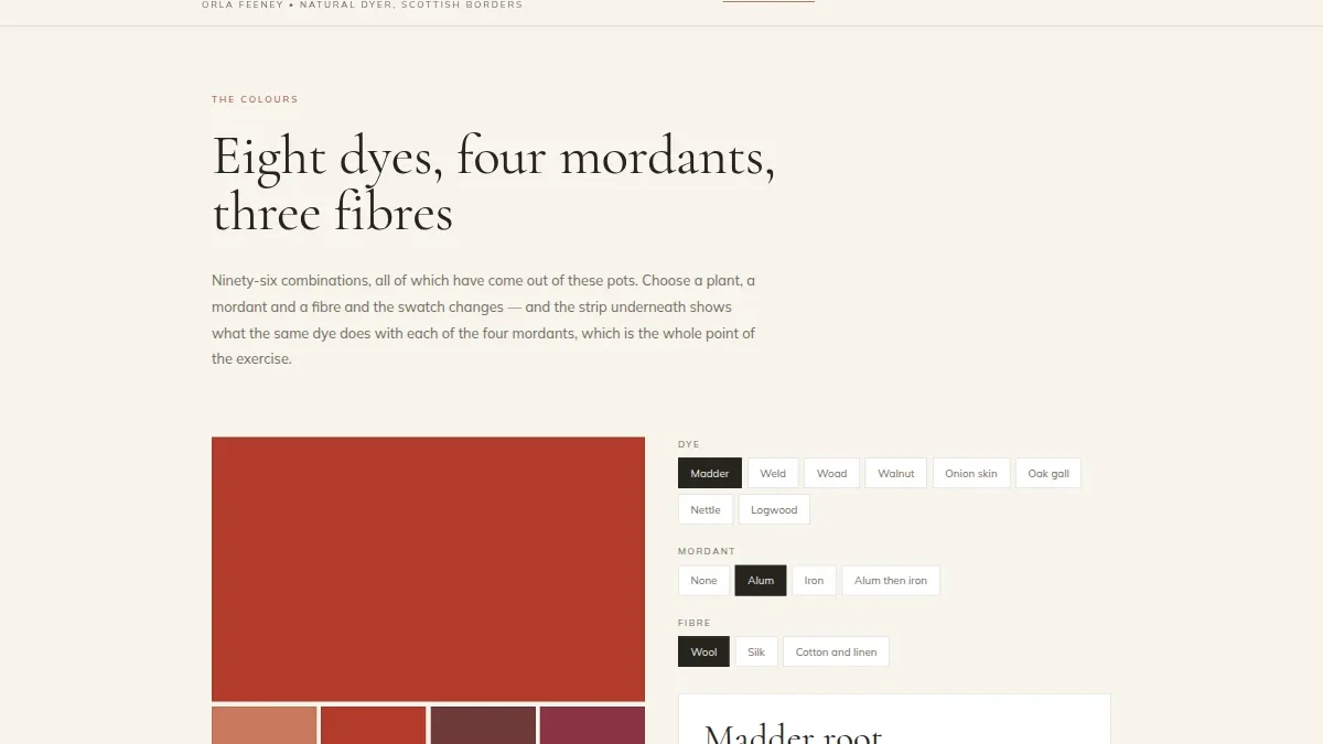 Marchmont Dye Studio — tabiiy bo'yoqchi portfoliosi shabloni — Nusxa 2