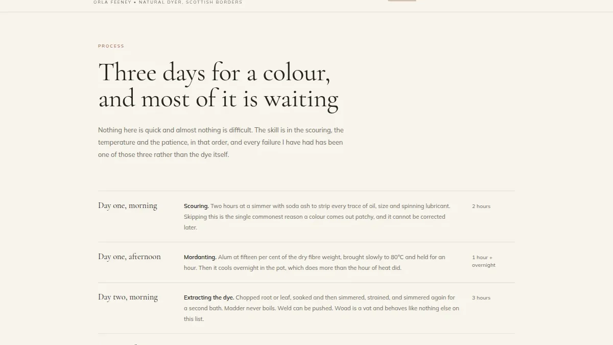 Marchmont Dye Studio — tabiiy bo'yoqchi portfoliosi shabloni — Nusxa 3
