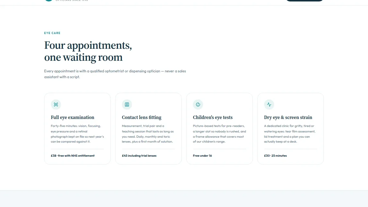 Optician & Eye Clinic — Thumbnail 2