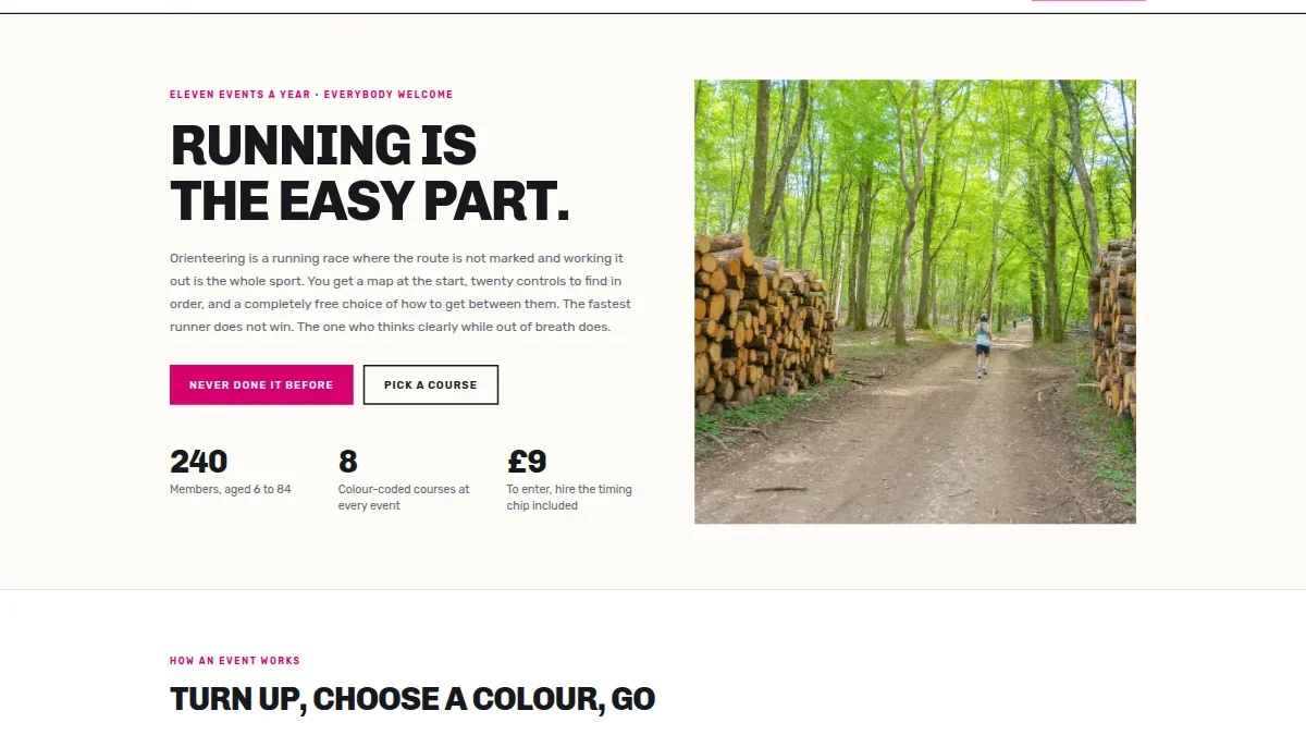Beacon Fell Orienteering Club — шаблон клуба спортивного ориентирования