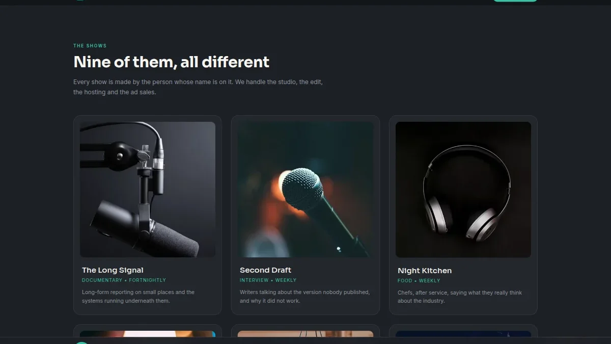Podkast va audio tarmoq — Nusxa 2