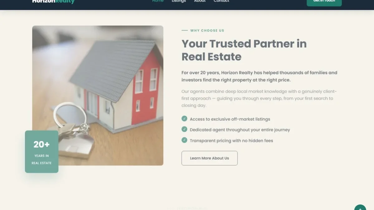 Real Estate Agency Multi-Page Website — Thumbnail 3