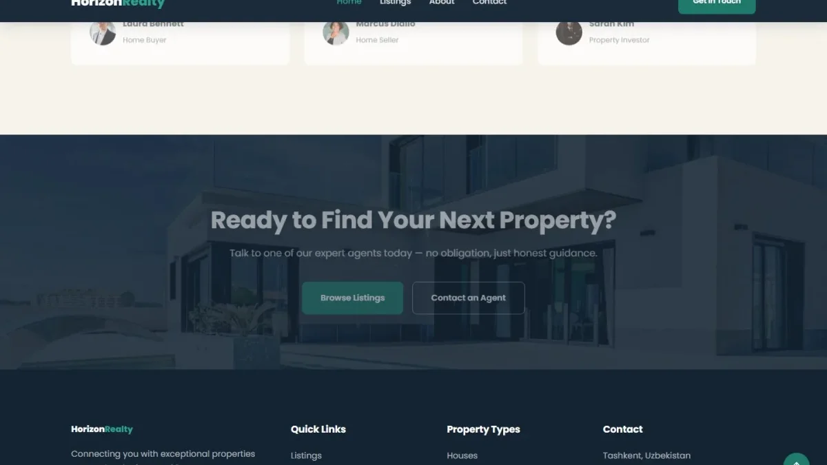 Real Estate Agency Multi-Page Website — Thumbnail 4