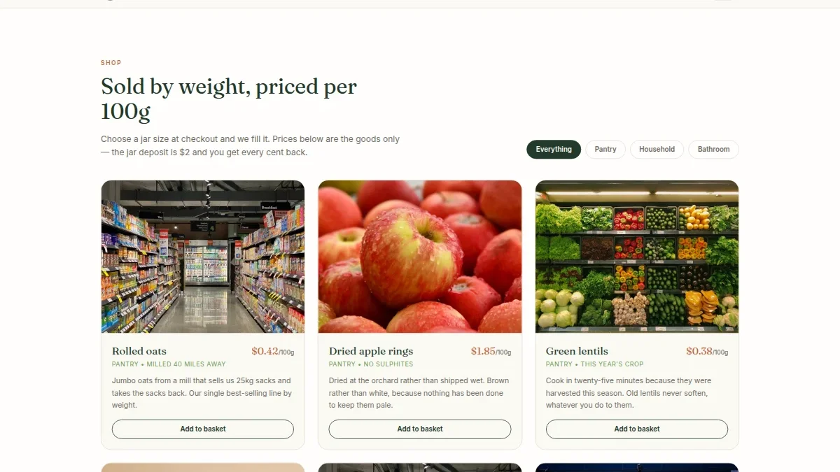 Refill do'kon va chiqindisiz savdo — Nusxa 2