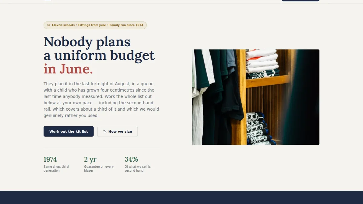 Gatling & Rowe — School Uniform Suppliers