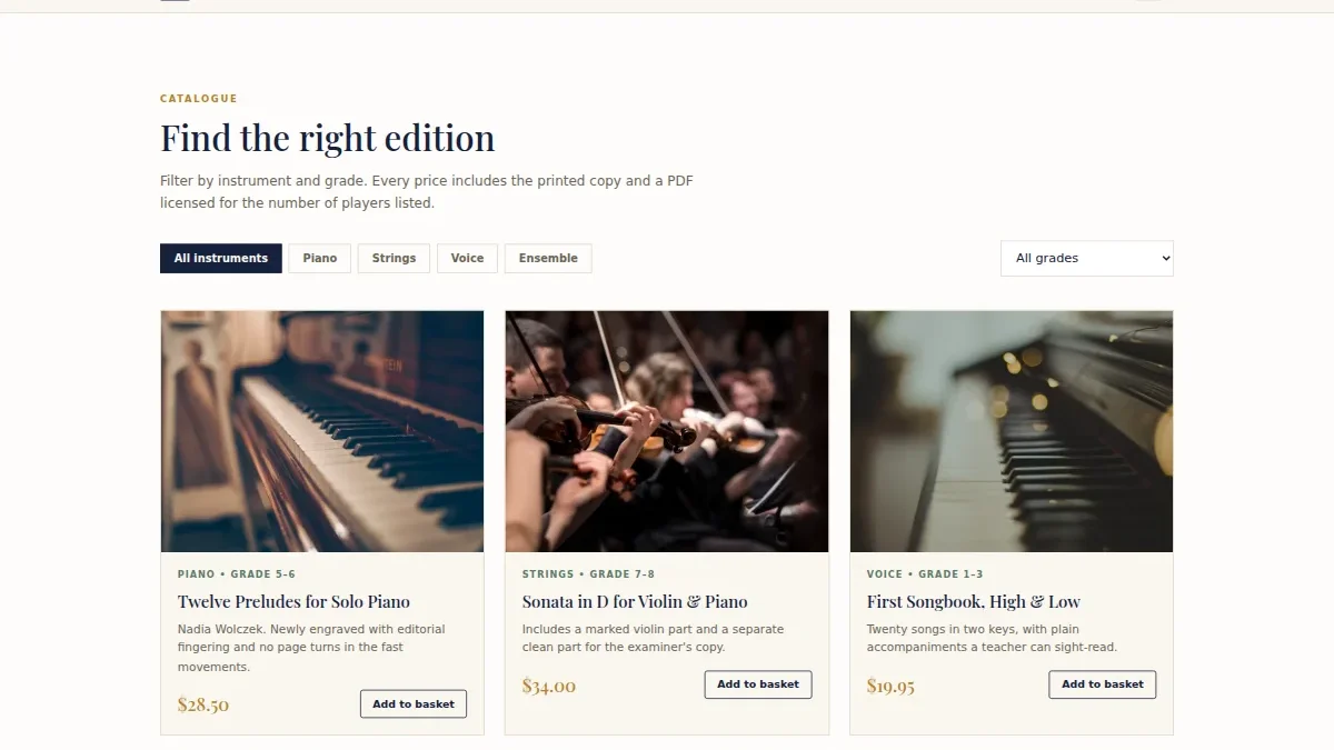 Sheet Music Store — Thumbnail 2