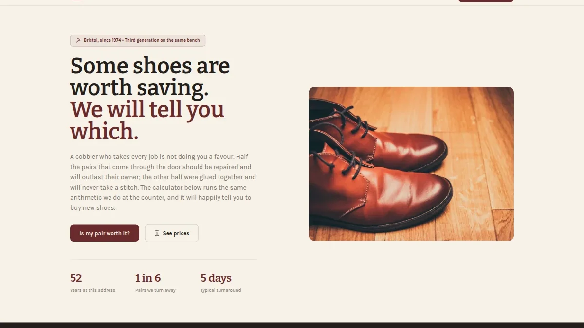 Shoe Repair Cobbler