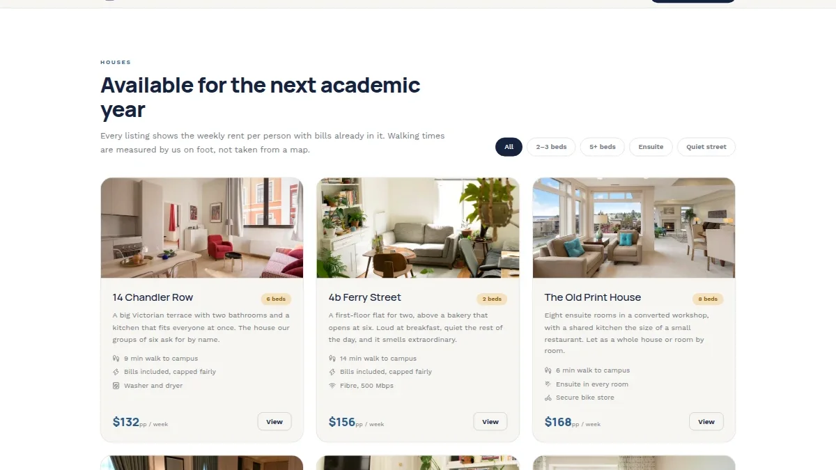 Student Housing Lettings — Thumbnail 2