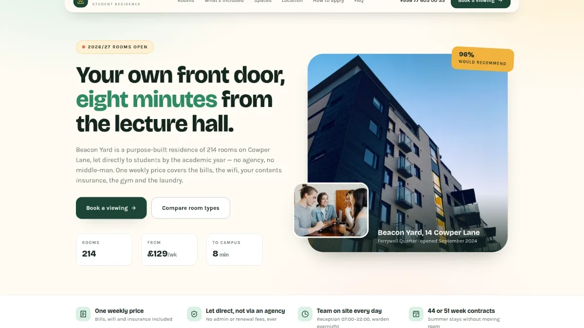 Student Housing Residence — Beacon Yard