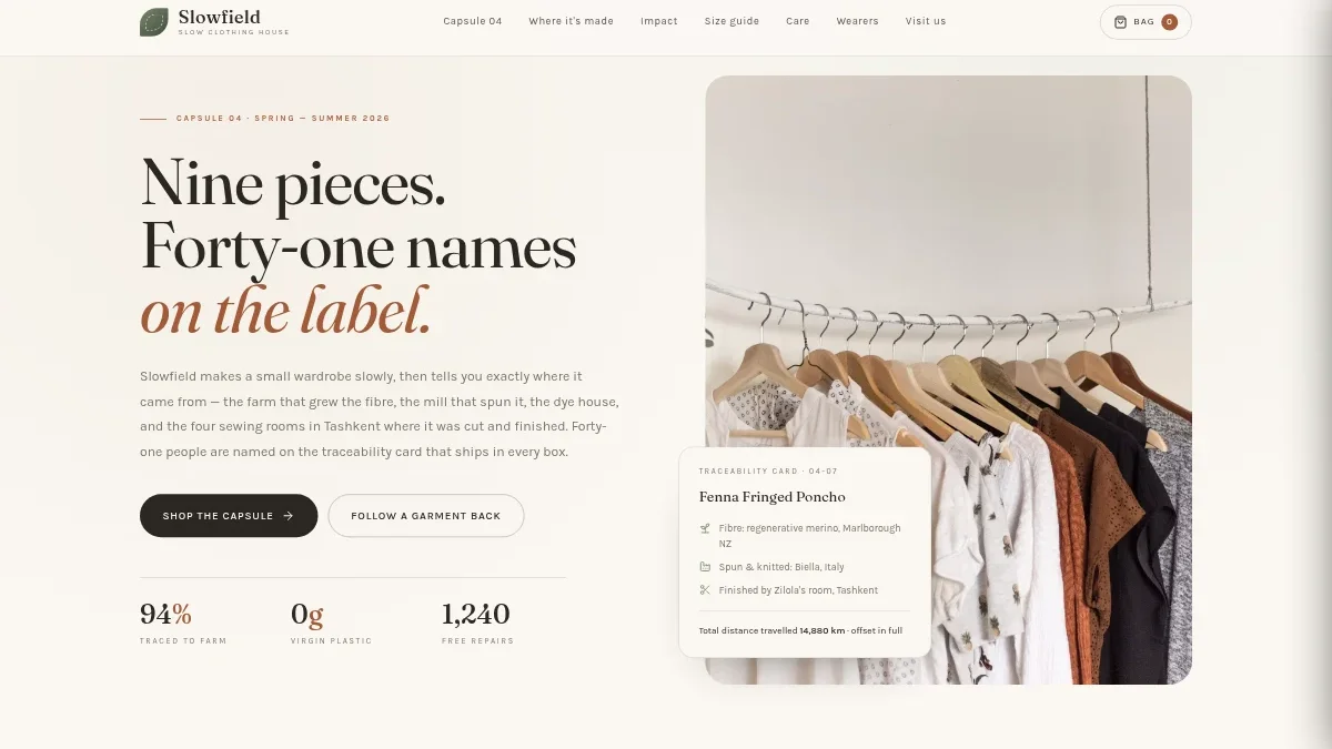 Sustainable Fashion Store